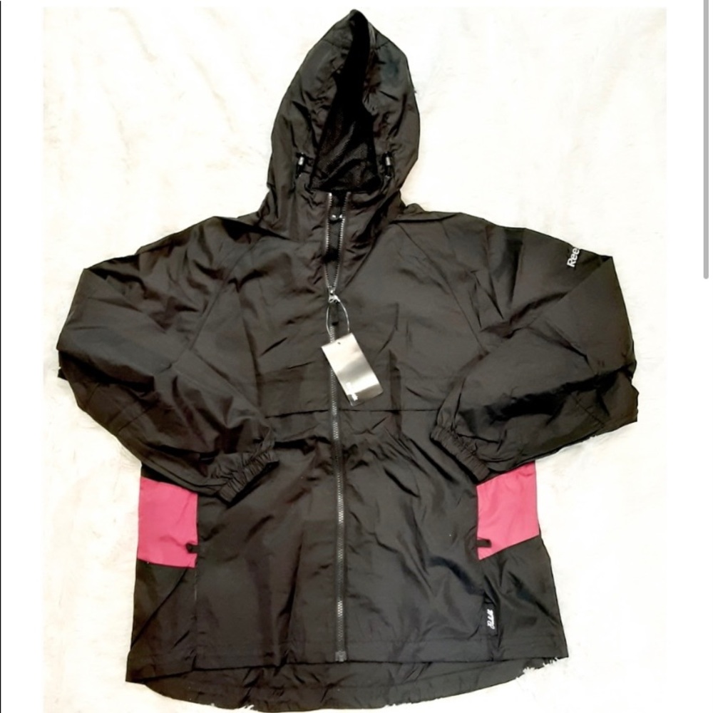 Brand new windbreaker Reebok jacket with tags